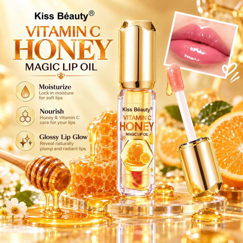 Kiss Beauty Vitamin C HONEY Magic Lip Oil