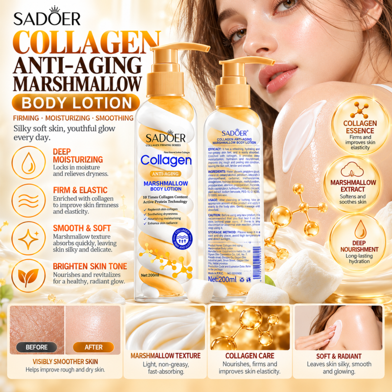 SADOER Collagen Anti-Aging Marshmallow Body Lotion
